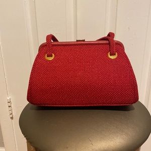 Vintage JR florida red purse